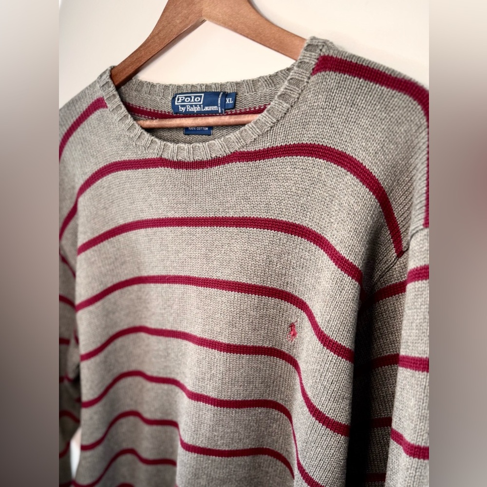 Polo Ralph Lauren Heavy Knit 100% Cotton Long Sleeve Crew Neck Sweater. No Flaws